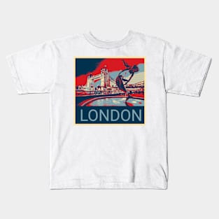 London in Shepard Fairey style 2 Kids T-Shirt